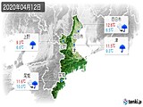 実況天気(2020年04月12日)