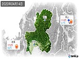 2020年04月14日の岐阜県の実況天気