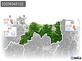 2020年04月15日の鳥取県の実況天気