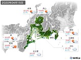 実況天気(2020年04月15日)