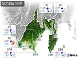 2020年04月20日の静岡県の実況天気
