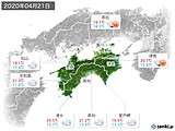 2020年04月21日の四国地方の実況天気
