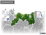 2020年04月22日の鳥取県の実況天気
