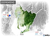 2020年04月24日の愛知県の実況天気