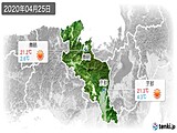 2020年04月25日の京都府の実況天気