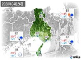 2020年04月26日の兵庫県の実況天気