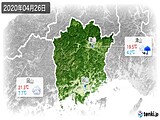 2020年04月26日の岡山県の実況天気