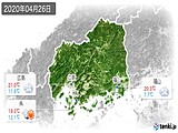 2020年04月26日の広島県の実況天気