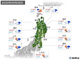 実況天気(2020年04月26日)