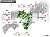 2020年04月30日の近畿地方の実況天気