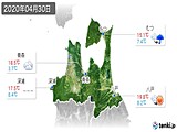 2020年04月30日の青森県の実況天気