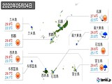 2020年05月04日の沖縄県の実況天気