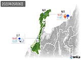 2020年05月06日の石川県の実況天気