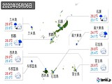 2020年05月06日の沖縄県の実況天気