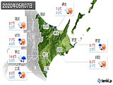 2020年05月07日の道東の実況天気