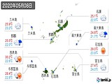 2020年05月08日の沖縄県の実況天気