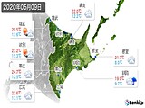 2020年05月09日の道東の実況天気