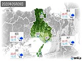 2020年05月09日の兵庫県の実況天気