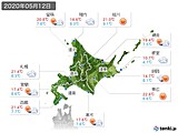 2020年05月12日の北海道地方の実況天気