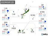 2020年05月12日の沖縄県の実況天気