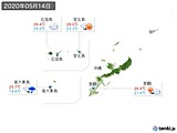 2020年05月14日の沖縄地方の実況天気