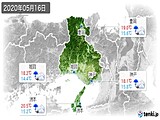 2020年05月16日の兵庫県の実況天気
