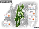 実況天気(2020年05月17日)