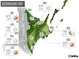 2020年05月19日の道東の実況天気