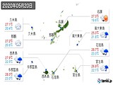 2020年05月20日の沖縄県の実況天気
