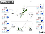 2020年05月21日の沖縄県の実況天気