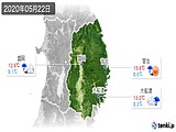 2020年05月22日の岩手県の実況天気