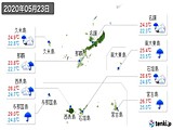 2020年05月23日の沖縄県の実況天気