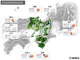 2020年05月24日の近畿地方の実況天気