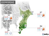 2020年05月24日の千葉県の実況天気