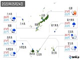 2020年05月24日の沖縄県の実況天気