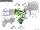 2020年05月25日の近畿地方の実況天気