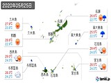 2020年05月25日の沖縄県の実況天気