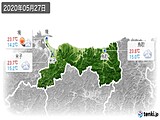 2020年05月27日の鳥取県の実況天気