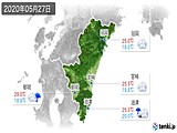 2020年05月27日の宮崎県の実況天気