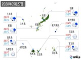2020年05月27日の沖縄県の実況天気