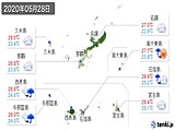 2020年05月28日の沖縄県の実況天気