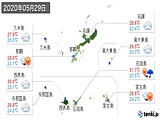 実況天気(2020年05月29日)