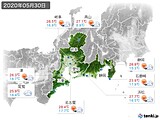 実況天気(2020年05月30日)