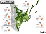 2020年05月31日の道東の実況天気