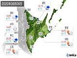 2020年06月08日の道東の実況天気