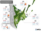 実況天気(2020年06月09日)