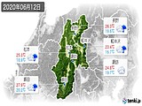 実況天気(2020年06月12日)