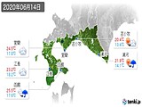 実況天気(2020年06月14日)