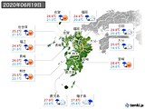 実況天気(2020年06月19日)