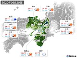 実況天気(2020年06月20日)